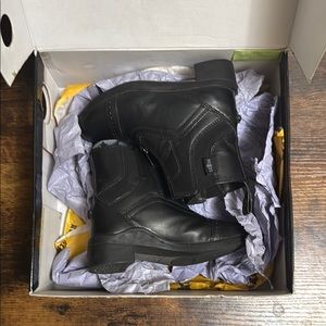 Kids Black High-Top Boots for Horse Riding